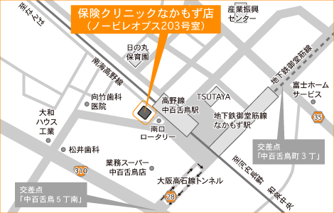 保険クリニック光明池店の地図